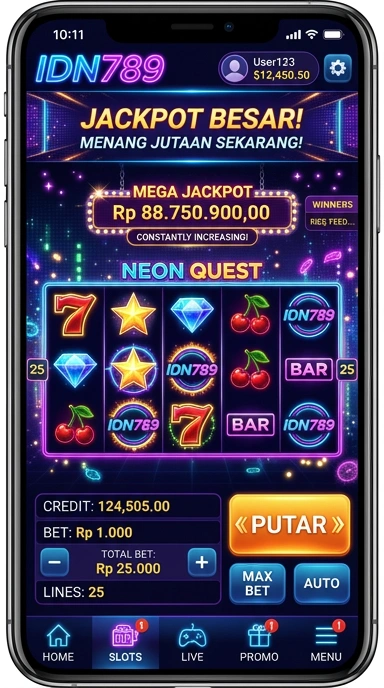 Cuplikan layar menu unduhan idn789 untuk perangkat Android